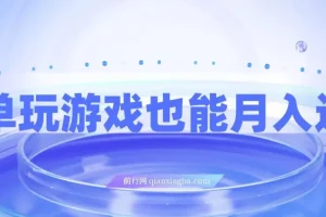 简单玩游戏也能月入过万，0成本，一单利润20（附 500G安卓游戏分类系列）