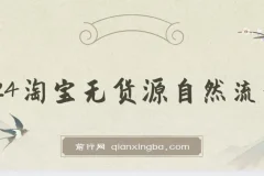 2024淘宝无货源自然流量， 截流玩法之选品方法月入1.9个w