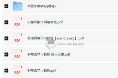 名家钢笔硬笔字帖（推荐初中生练字）