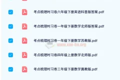 王朝霞考点梳理时习卷 1-6年级