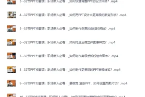 《B站付费课程：旁门左道PPT八合一+PPT高手修神记[MP4][24G]