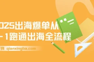 2025出海爆单全攻略：抢滩新风口定位+四步营收法+六阶实操流程