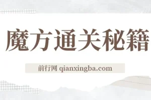 魔方通关秘籍一单利润有39.9，被人忽略的蓝海项目，几乎是零成本
