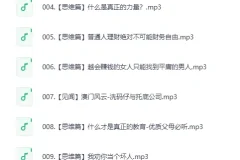 《赚钱认知》喜马拉雅 被下架节目集锦（9集全）[MP3]