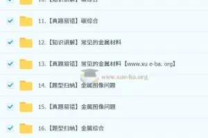 2025 陈潭飞 初三化学中考化学培训班 （秋下·全国版·A+）