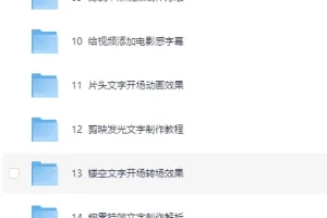 《电脑版剪映专业剪辑教程》