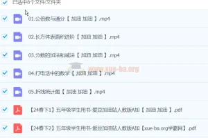 【2024春下】五年级数学人教A+班 房亮