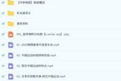 2025高中物理高一物理 月季 暑假秋季寒假春季全年