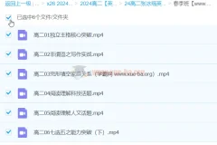 2024高二英语 张冰瑶英语 春季班