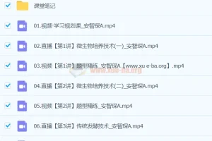 安智琛生物 2024高中高二生物 春季A班