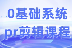 0基础系统 pr剪辑课程