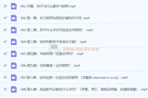 【人生大不同】冯页钢琴课陪练宝典