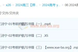 王诗宁英语 2024高三高考英语押题冲刺班