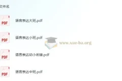 学前 语言表达 小中大班幼小衔接