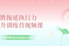 战胜拖延执行力提升训练营视频课