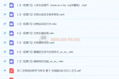 张雨桐生物 2024初二生物 全国版 A+春季班