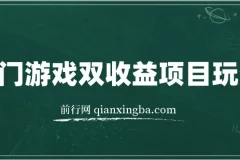 热门游戏双收益项目玩法，每天花费半小时，实操一天500多