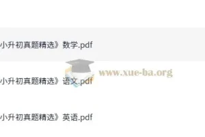 小升初真题精选语数英