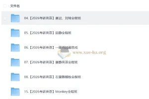 2026 考研英语 视频教学复习合集 1.5TB
