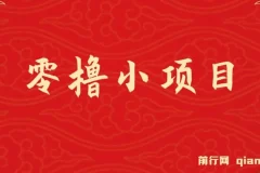 零撸小项目，单号每月60+收益，多号多撸！拉新一个18元