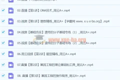 2024高二生物 周云 A+班 寒假班