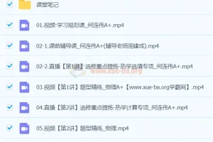 何连伟物理 2024高三高考物理 二轮精讲 A+春季班