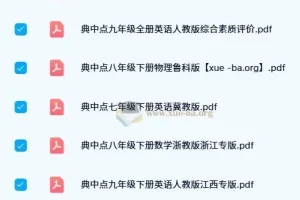 初中典中点 pdf 合集