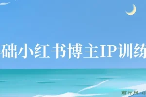 0基础学习小红书博主IP特训营【第5期】，37天教你从小白到KOL（13节）