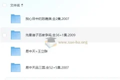 《百家讲坛-易中天大合集》 涵盖所有关于易中天的精品内容【43GB】