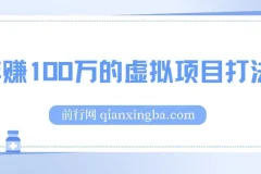 某公众号付费文章《年赚100万的虚拟项目打法》全文5000多字，没有废话