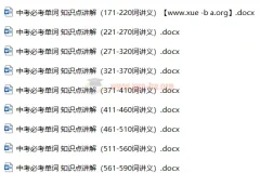 2024年九年级中考英语一轮复习：中考必考单词 知识点讲解