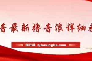 最新抖音撸音浪教学,不露脸不出境，两三场就能拉爆直播间