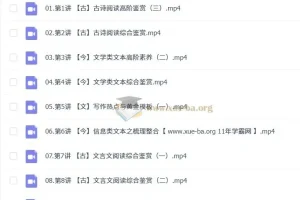 2025高三高考语文 何信语文全年全程