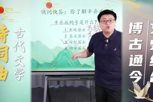 采桥经典诗词直播课回放：李白杜甫苏轼等名家解析