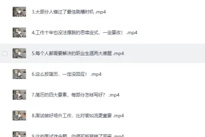 《B站付费课程：职场生存图鉴：拿下令你心动的offer》[MP4]