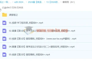 2024高三高考英语 林懿琼 寒假A+班