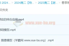 2024高中物理 高二物理 谢丽荣 精讲春季班