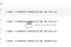 学而思 初中重点知识汇编+思维导图 (语数英)