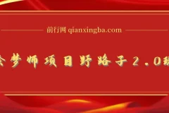AI绘梦师项目野路子2.0玩法，只需复制粘贴，一键生成，单日收益500+