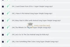 SSS儿歌分享（250首）视频+音频