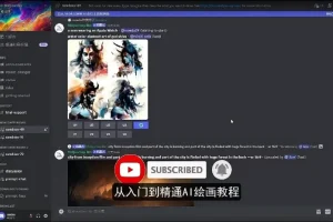 Midjourney入门到精通 AI绘图作画教学