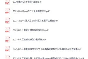 《2025人工智能报告大合集》[PDF]