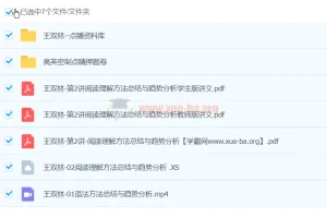 王双林英语 2024高三高考押题点睛班