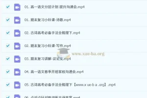 2025高中语文高一语文 马一鸣 春季高一语文学习成长与规划系统S