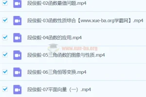 段俊毅 2024高三高考数学 暑假班