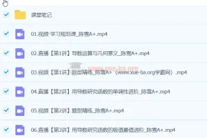 2024高二数学 陈雪 A+春季班