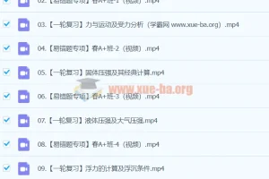 谭清军物理 2024初中初三物理 春季班上