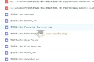 【2023秋上幼升一】小学英语 一年级 新概念英语 预备一级 闫舒月
