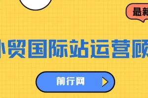 外贸国际站运营顾问，快速掌握国际站运营的底层逻辑