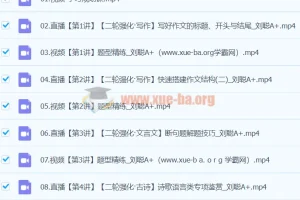 2024高三高考语文 刘聪 A+寒假班